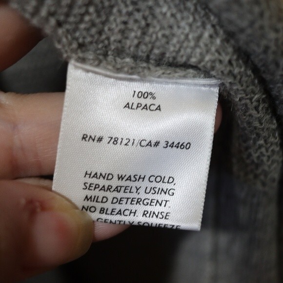 Eileen Fisher Gray Alpaca High Low Cardigan Sweater Set Medium - Picture 16 of 16